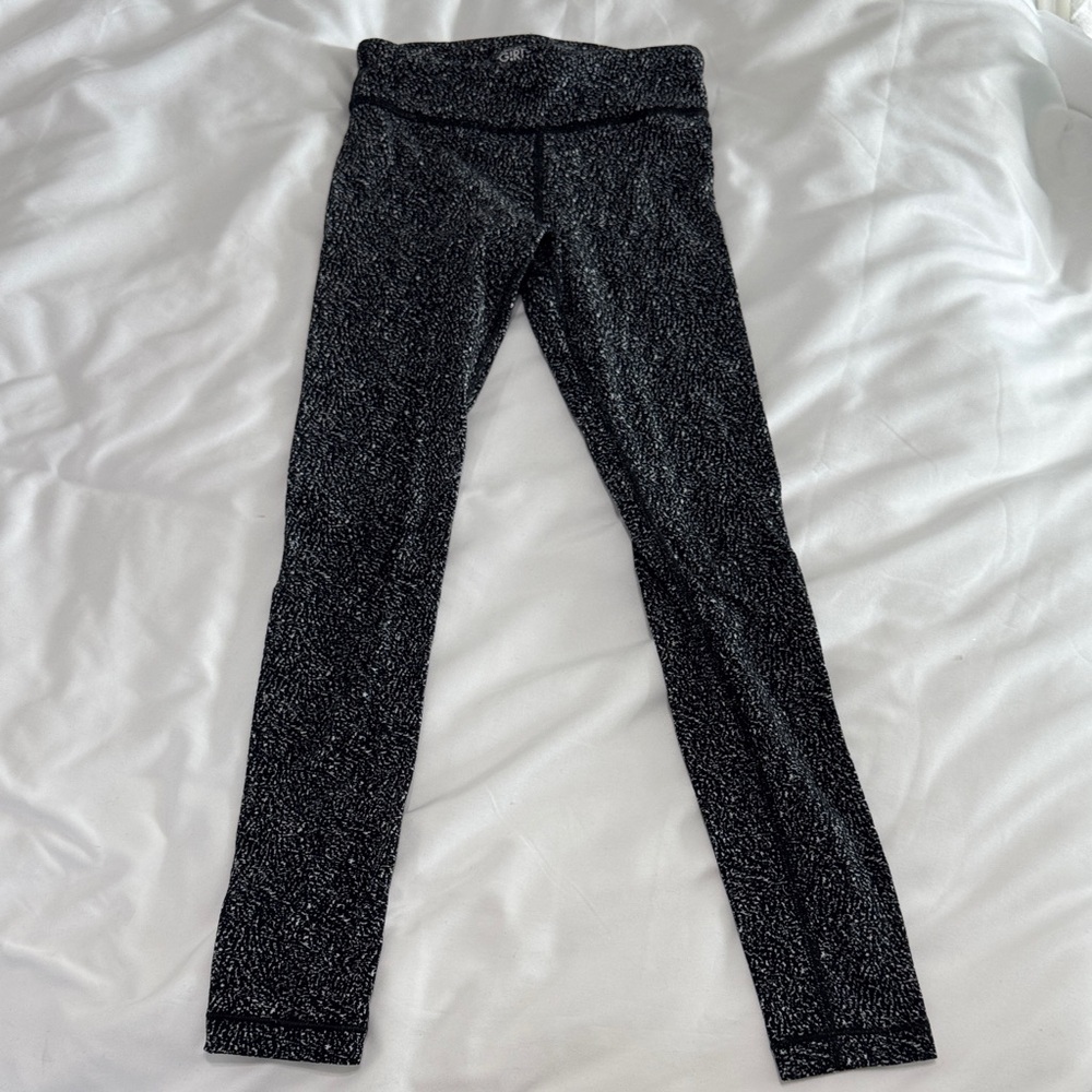 Athleta Black & White Printed Chit Chat Tight